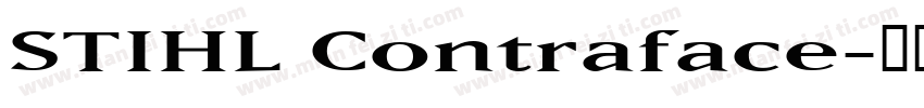 STIHL Contraface字体转换